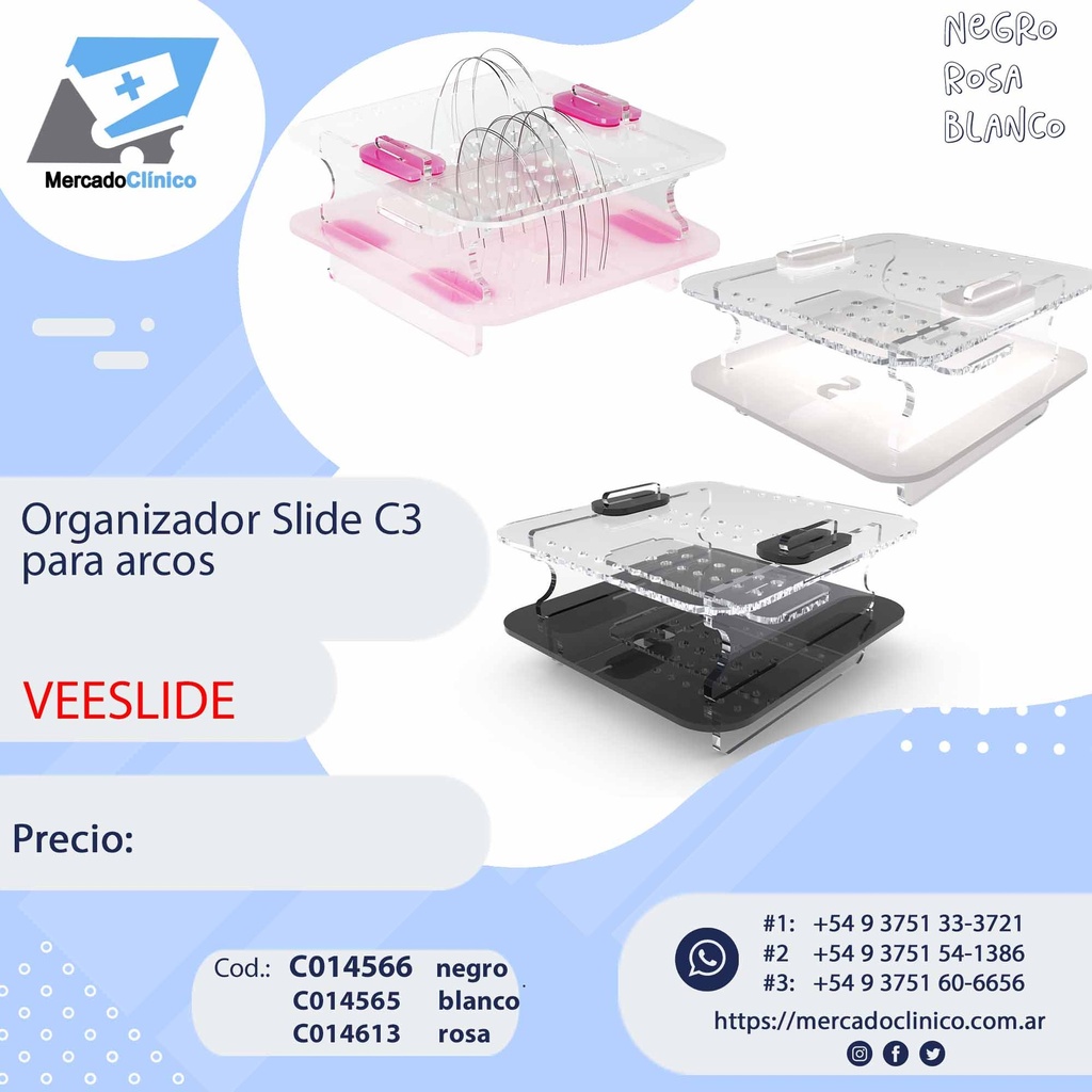 Organizador Slide C3 para arcos. VEESLIDE