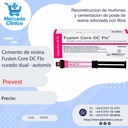 Cemento de resina Fusion Core DC Flo curado dual - Automix - Prevest