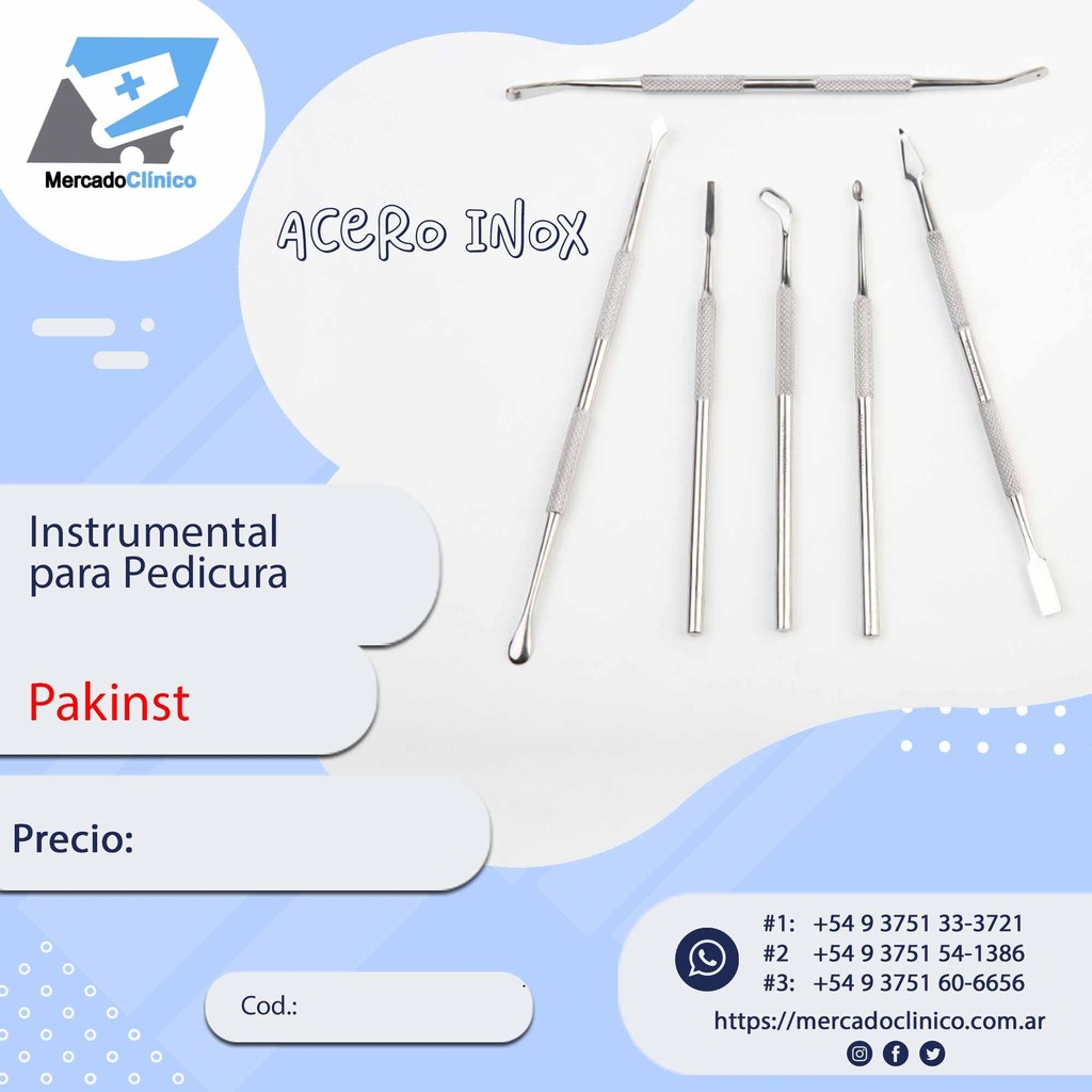 Instrumental para pedicura - Pakinst