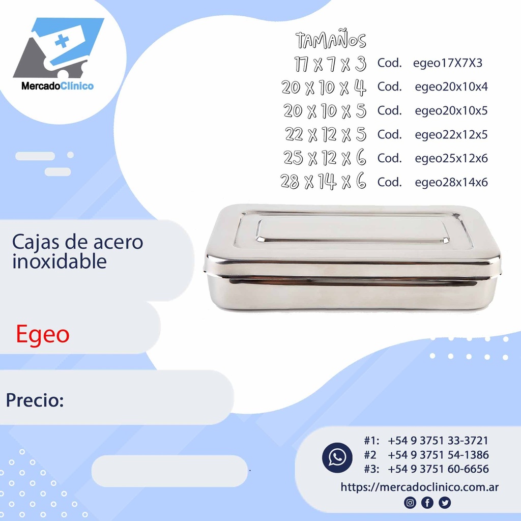 Cajas de Acero Inoxidable - metálica - Egeo