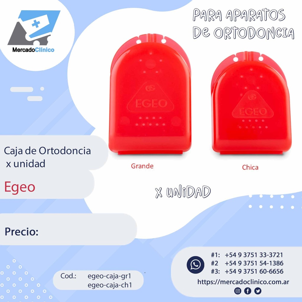 Caja de Ortodoncia x unidad - Egeo 