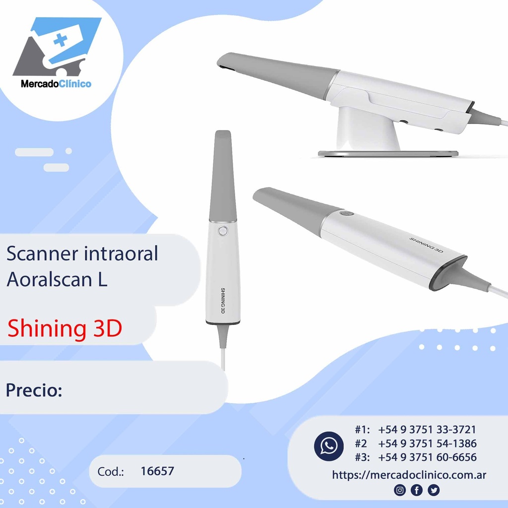 Scanner intraoral Aoralscan L -Shining 3D