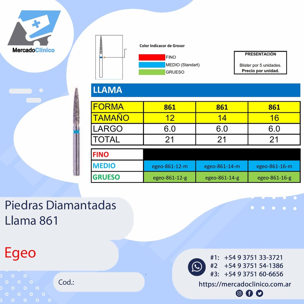 Piedras Diamantadas Llama 861 - X 5 UNIDADES - Egeo /  Smdent