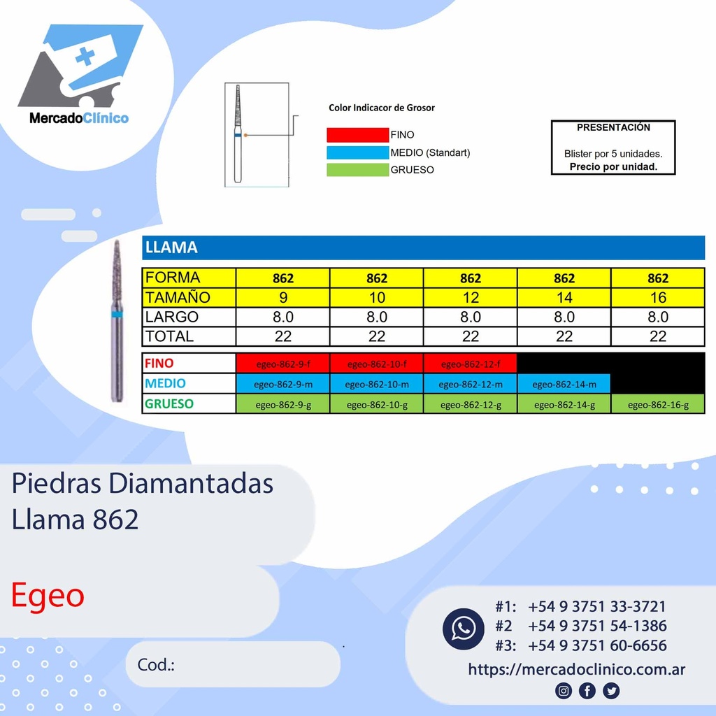Piedras Diamantadas Llama  862 - X 5 UNIDADES - Egeo /  Smdent