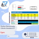 Piedras Diamantadas Cilindro Biselado 877 - Egeo /  Smdent