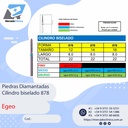 Piedras Diamantadas Cilindro Biselado 878 - Egeo /  Smdent