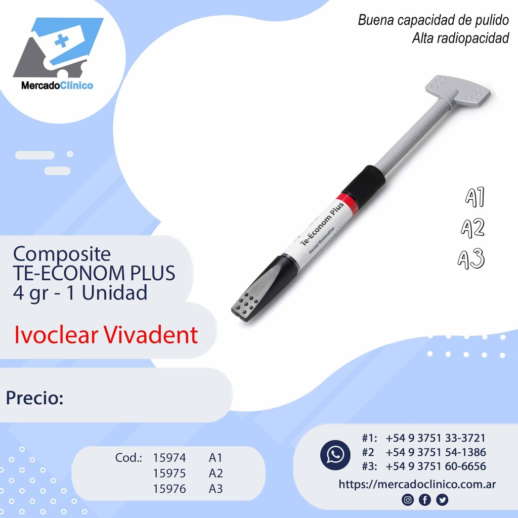 Composite TE-ECONOM PLUS - x4g - Ivoclear Vivadent