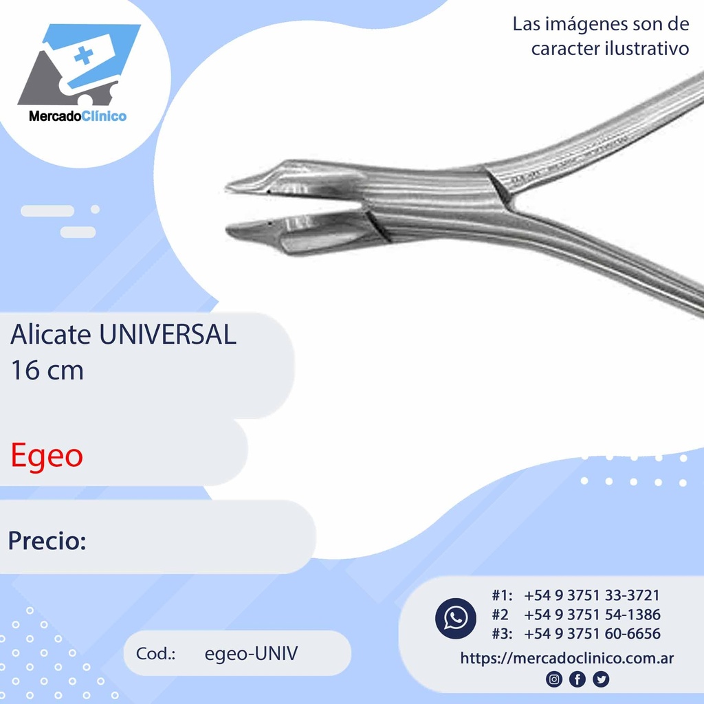 Alicate UNIVERSAL 16 cm - Egeo