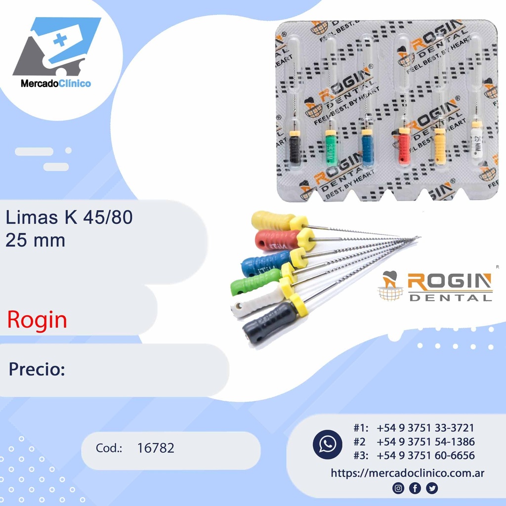 Limas K 45/80 - 25 mm  - Rogin