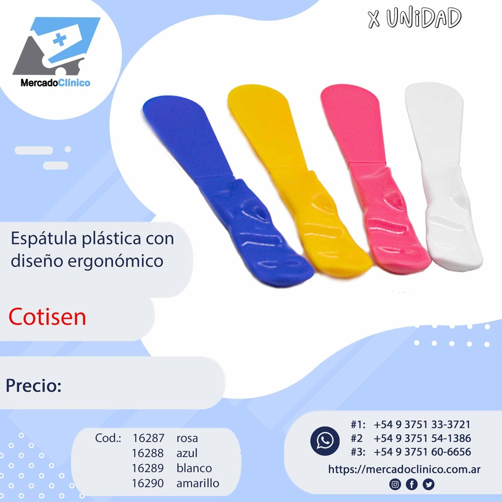 Espátula plástica con  diseño ergonómico SP01B - Cotisen