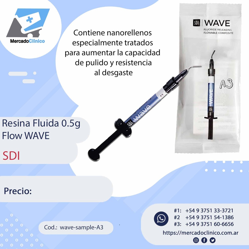 Resina Fluida 0.5g - Flow WAVE -SDI