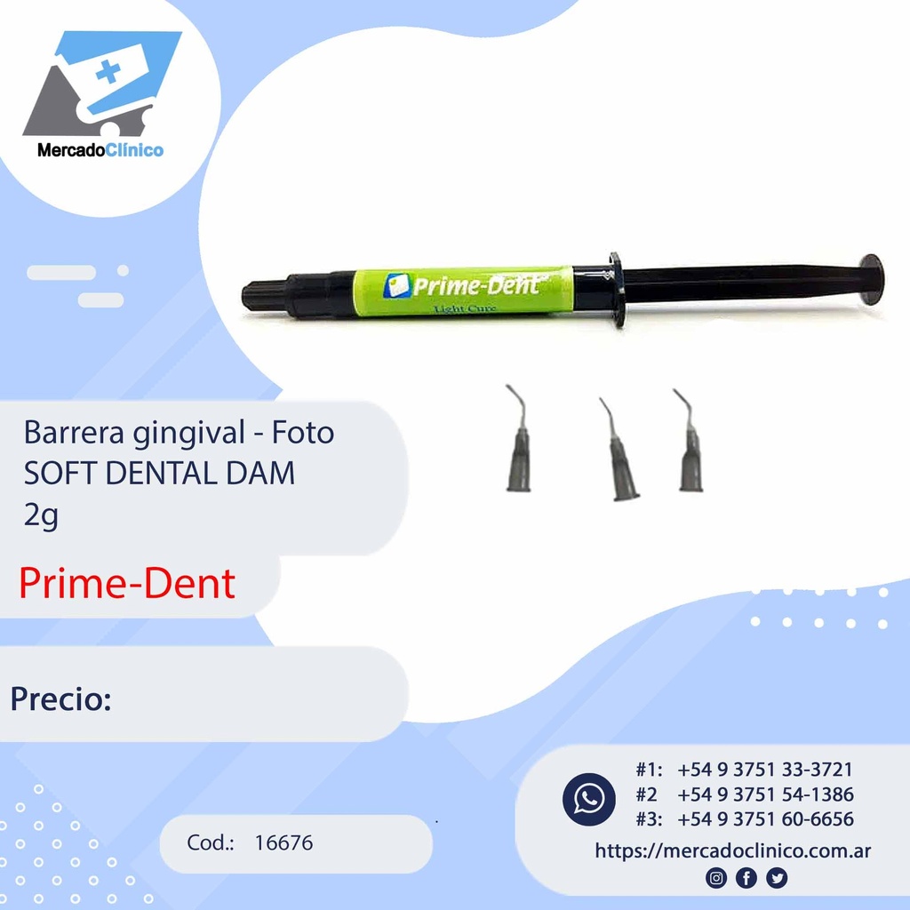 Barrera gingival - Foto - SOFT DENTAL DAM 2g - Prime-Dent