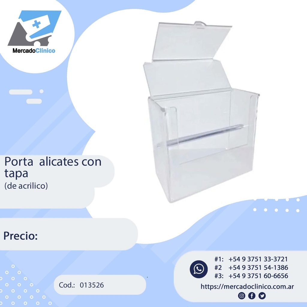 Porta alicates de acrilico