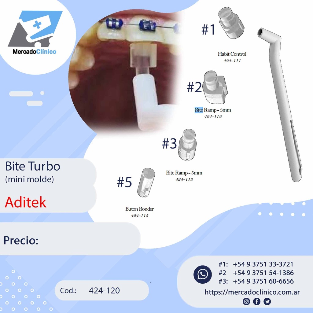 Bite Turbo - mini molde - Tecnident