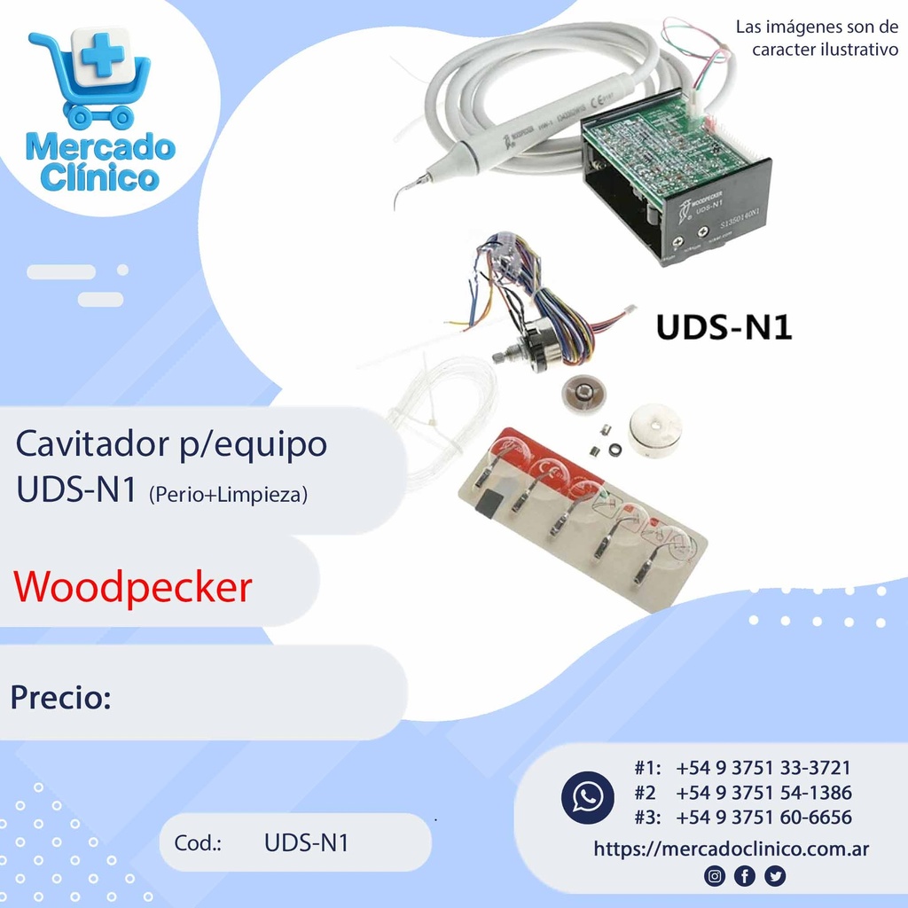 Cavitador p/equipo UDS-N1 (Perio+Limpieza) - Woodpecker