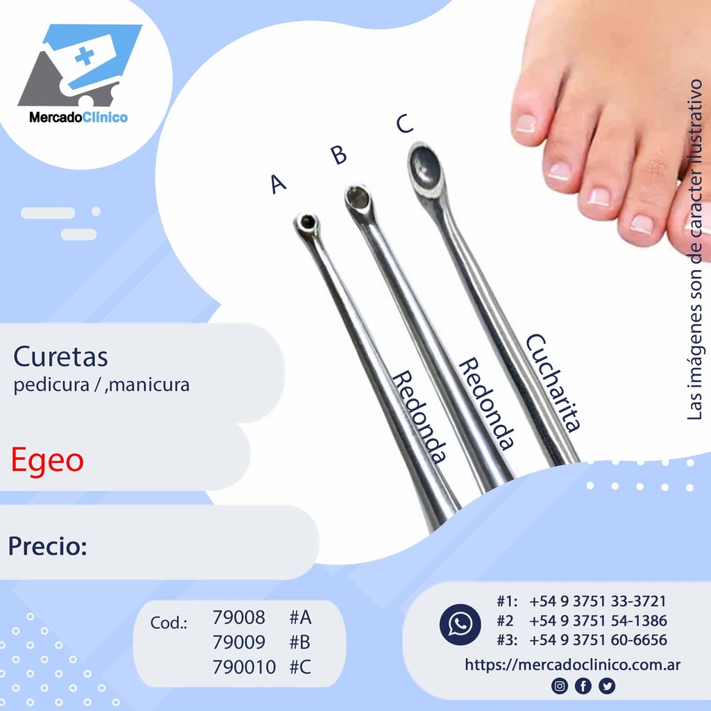 Curetas ( Pedicura - manicura )