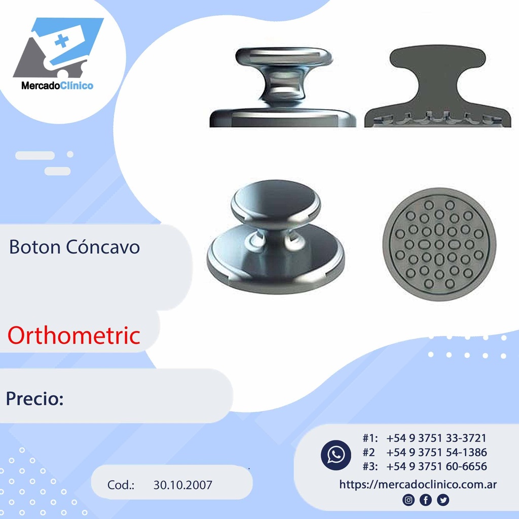 Botón Cóncavo - Orthometric