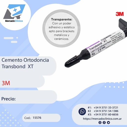 Cemento de Ortodoncia TRANSBOND XT- 3M