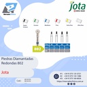 Piedras diamantadas- redondas 802 - x unidad- Jota