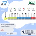 Piedras diamantadas- redondas 801 - x unidad- Jota