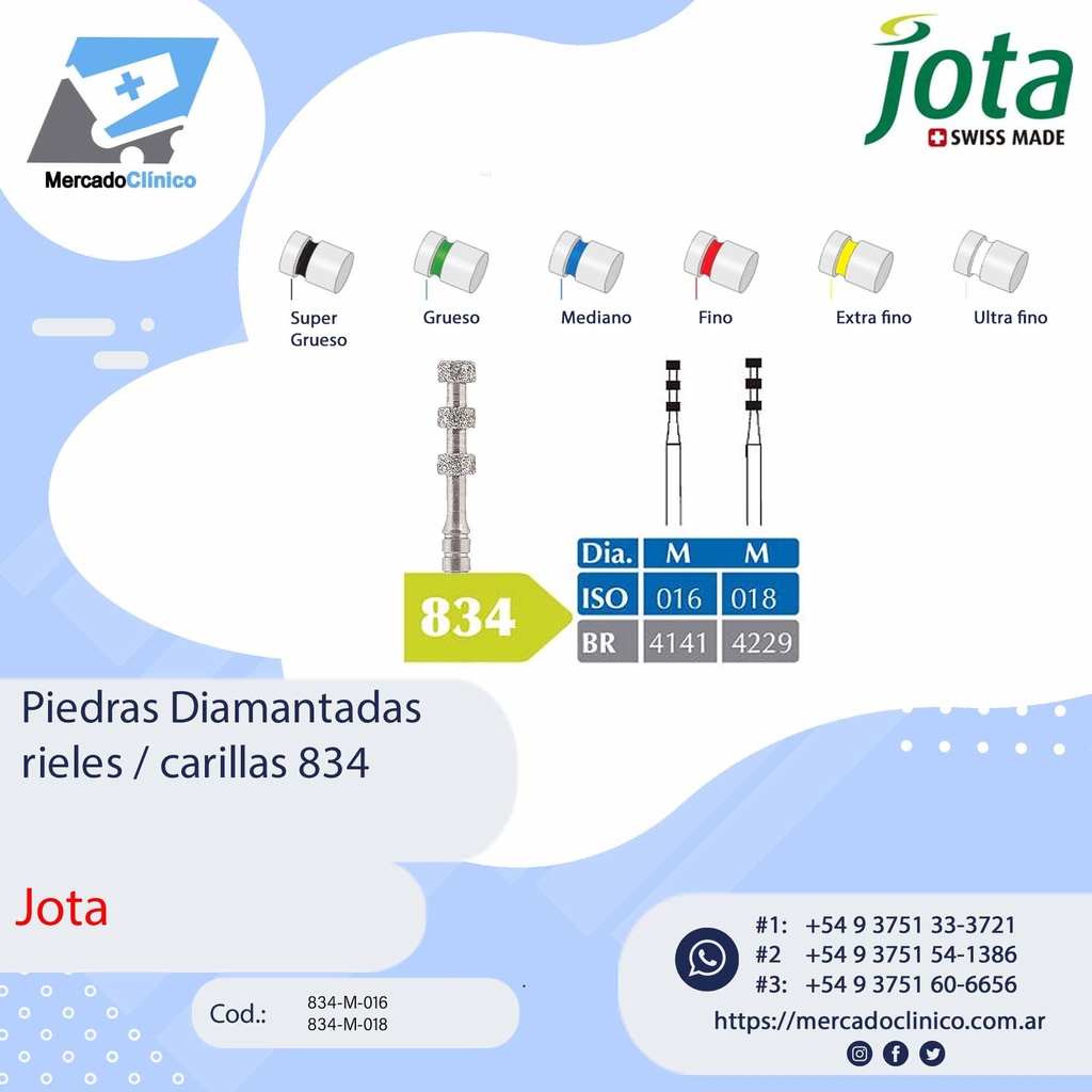 Piedras diamantadas- rieles / carillas - x unidad - Jota