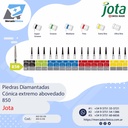 Piedras diamantadas- Cónica extremo abovedado  850 - x unidad - Jota