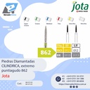 Piedras diamantadas- Forma de brote delgada -  862 - x unidad - Jota