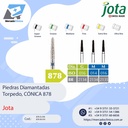 Piedras diamantadas- Torpedo cilíndrica -  879 - x unidad - Jota
