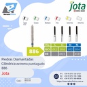 Piedras diamantadas- Cilíndrica extremo puntiaguda -  885 - x unidad - Jota (copia)
