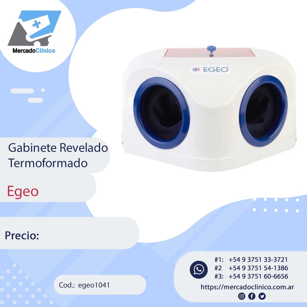 Gabinete de Revelado - Manga cajon - Termoformado - Egeo