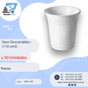 Vasos  Descartables 110cc 50 Unidades