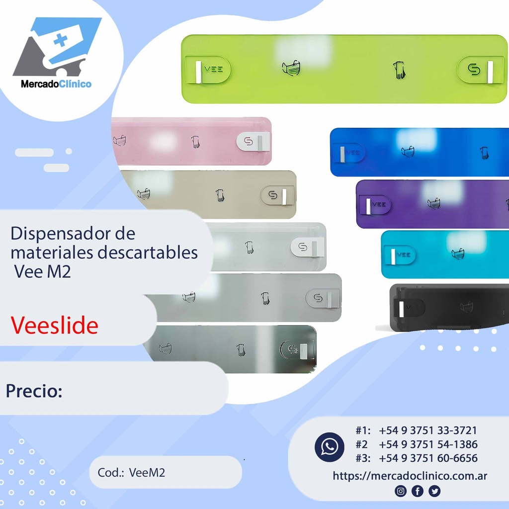 Dispensador de materiales descartables - Vee M2 - Veeslide