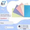 Caja de Compresas descartables x 500 un. - Qualident