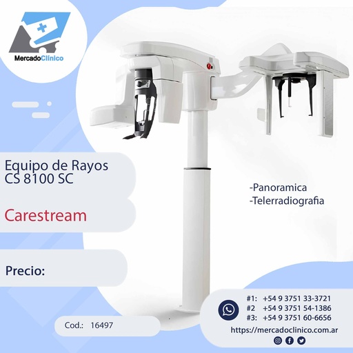 [16497] Equipo de rayos CS 8100 SC - PANO / TELE - CARESTREAM