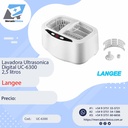 Lavadora Ultrasónica Digital UC-6300
2,5 litros - Langee