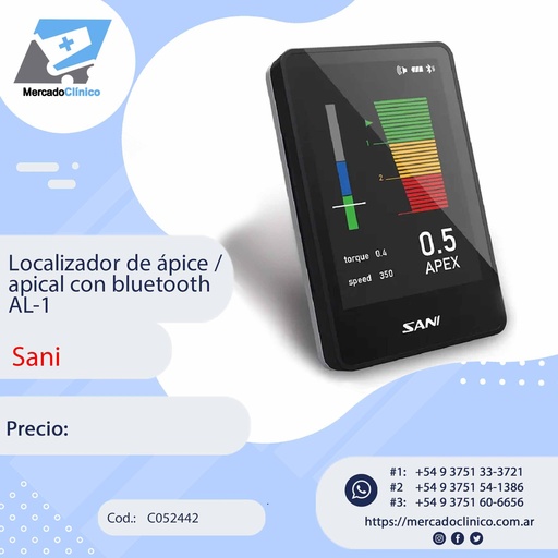 [C052442] Localizador de ápice / apical con bluetooth AL-1 - SANI