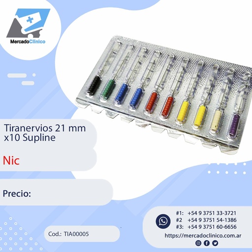 [TIA00005] Tiranervios 21mm x 10un - NIC
