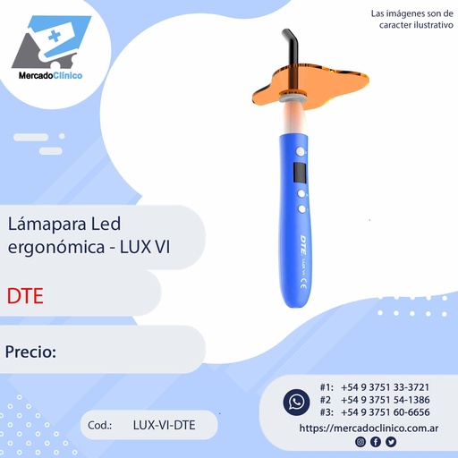 [LUX-VI-DTE] Lámapara Led  ergonómica - LUX VI - DTE