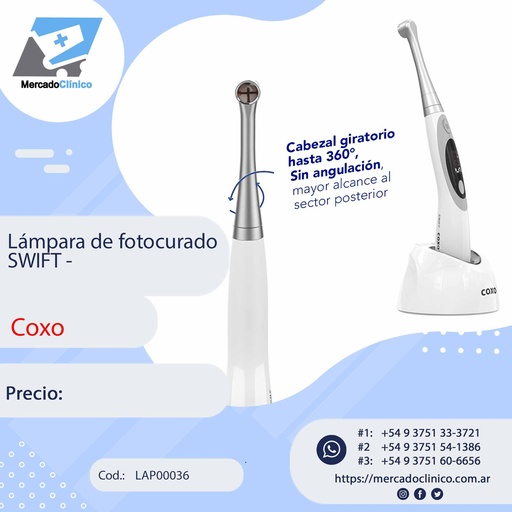 [LAP00036] Lámpara Led DE FOTOCURADO SWIFT - COXO