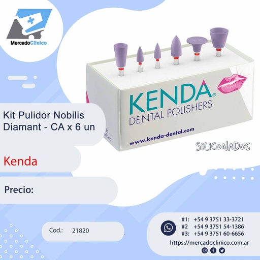 [21820] Kit Pulidor Nobilis Diamant - CA x 6 un - Kenda