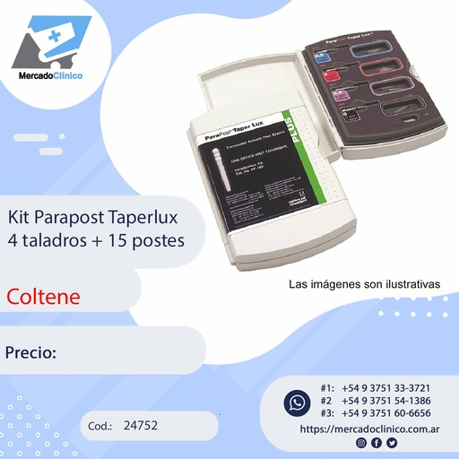 [24752] Kit Parapost Taperlux 4 taladros + 15 postes - Coltene