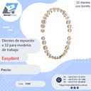 Dientes de repuesto x 32 para modelos de trabajo - Easydent