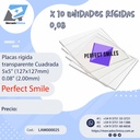 Placas Rígidas  transparente Cuadrada - x 10un - 0,08" (2 mm) - PERFECT SMILES