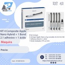 Kit X4 Composite APPLIC NANO HYBRID  A2 -  (composite + adhesivo + ácido MAQUIRA