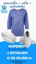 Kit sanitario (1 camisolin - 1 cubrebotas - 1 cofia) 