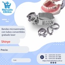 Bandas Molares microarenadas con tubos convertibles grabado laser - Shinye