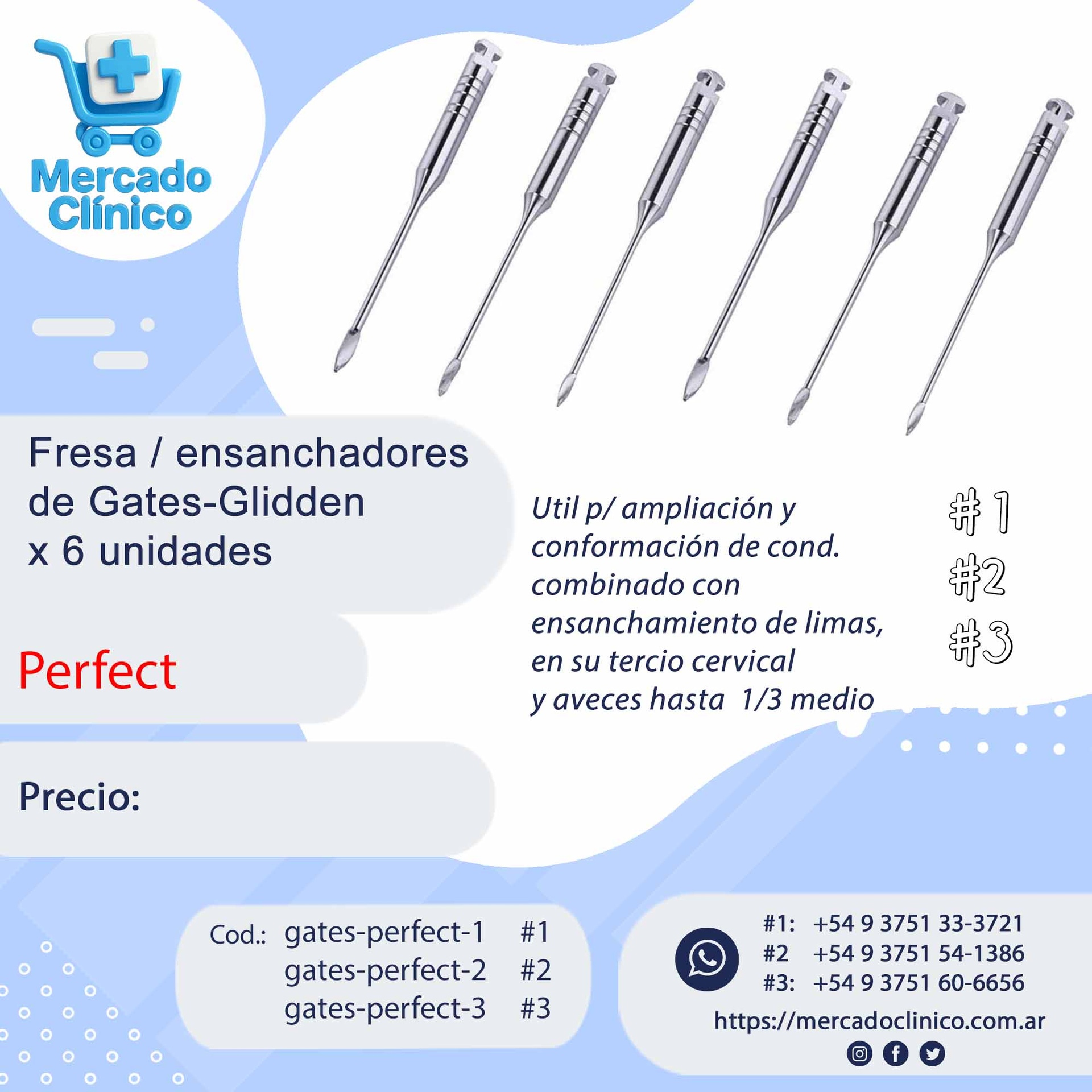ENSANCHADOR GATES x 6u. PERFECT