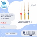 Limas mecanizadas MTF - Plus Gold X3 de 25mm - Perfect