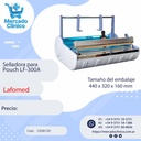 Selladora bolsas  p/ rollo pouch - LF-F300A Cuerpo plástico - Lafomed