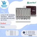 Limas K X6 Unidades iguales - 1ra serie - Dif tamaños - 21 mm - Perfect